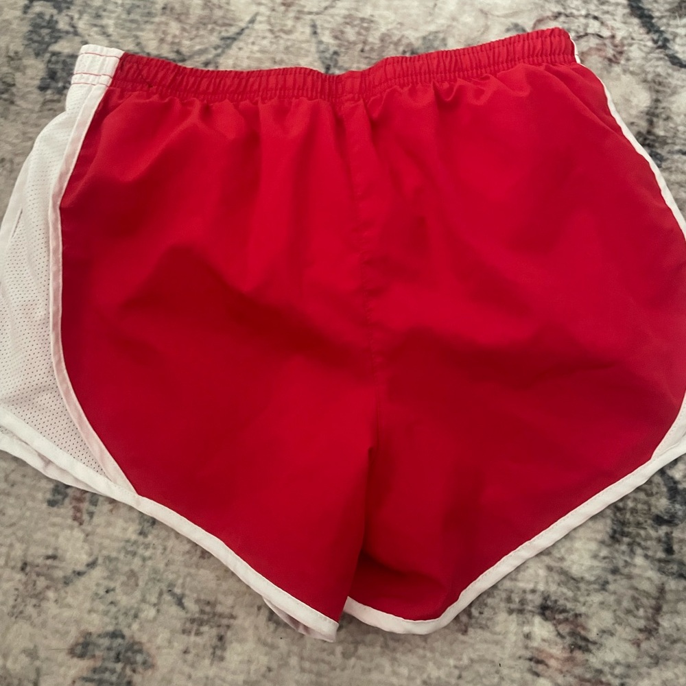 Kids girls nike red shorts